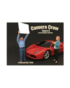 Camera Crew Figure II "Crew Holding Reflector" For 1:18 Scale Models by American Diorama