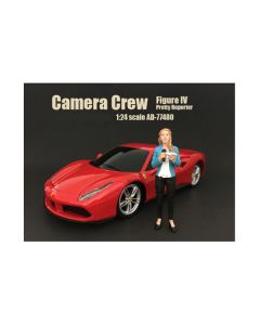 Camera Crew Figure IV "Pretty Reporter" For 1:24 Scale Models by American Diorama