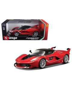 Ferrari FXX-K #10 Red 1/18 Diecast Model Car by Bburago