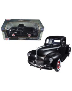 1940 Ford Pickup Matt Black 1/18 Diecast Model Car by Motormax