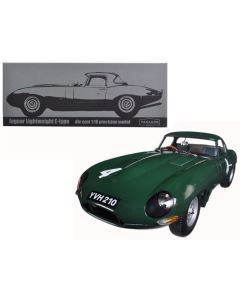 Jaguar Lightweight E-Type Sutcliffe YVH210 #4 Green 1/18 Diecast Model Car by Paragon