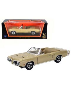 1970 Dodge Coronet R/T Gold 1/18 Diecast Model Car by Road Signature