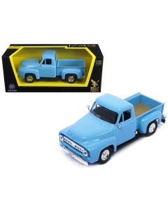 1953 Ford F-100 Pickup Truck Light Blue 1/43 Diecast Model Car by Road Signature