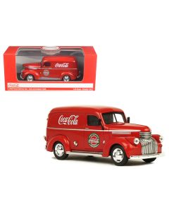 1945 Panel Delivery Van "Coca-Cola" Red 1/43 Diecast Model Car by Motorcity Classics