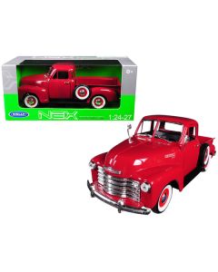 1953 Chevrolet 3100 Pickup Truck Red 1/24-1/27 Diecast Model Car by Welly