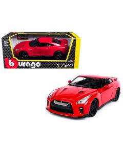 2017 Nissan GT-R R35 Red 1/24 Diecast Car Model by BBurago