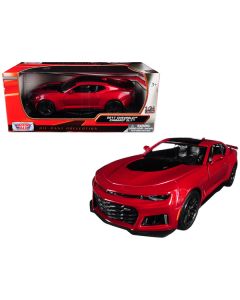 2017 Chevrolet Camaro ZL1 Burgundy 1/24 Diecast Car Model by Motormax