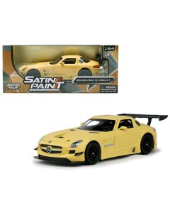 Mercedes Benz SLS AMG GT3 Matte Yellow 1/24 Diecast Model Car by Motormax