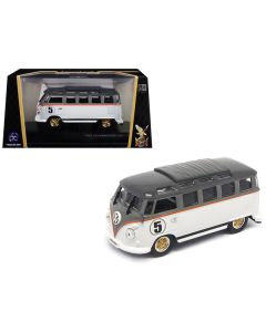 1962 Volkswagen Microbus #5 Van Bus White 1/43 Diecast Model by Road Signature