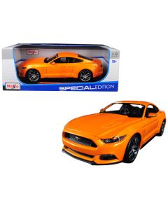 2015 Ford Mustang GT 5.0 Orange Metallic "Special Edition" 1/18 Diecast Model Car by Maisto