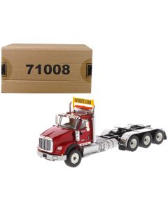 International HX620 Day Cab Tridem Tractor Red 1/50 Diecast Model by Diecast Masters