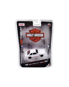 1993 Ford SVT Cobra White "Harley Davidson" 1/64 Diecast Model Car by Maisto