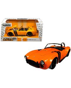 1965 Shelby Cobra 427 S/C Orange with Black Stripes "Bigtime Muscle" 1/24 Diecast Model Car by Jada