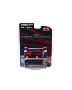 1983 Jeep CJ-7 Renegade Red with Sarah Connor Figure "The Terminator" (1984) Movie Limited Edition to 4600 pieces Worldwide 1/64 Diecast Model Car by Greenlight