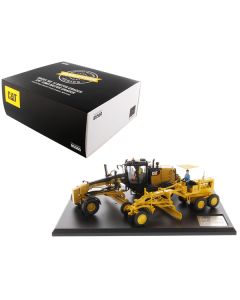 Cat Caterpillar No. 12 Motor Grader (Circa 1939-1959) and Cat Caterpillar 12M3 Motor Grader (Current) with Operators "Evolution Series" Set of 2 pieces 1/50 Diecast Models by Diecast Masters