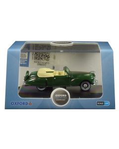 1941 Lincoln Continental Convertible Spode Green 1/87 (HO) Scale Diecast Model Car by Oxford Diecast