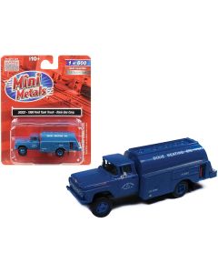 1960 Ford Tank Truck "Dixie Gas Corp." Blue 1/87 (HO) Scale Model by Classic Metal Works