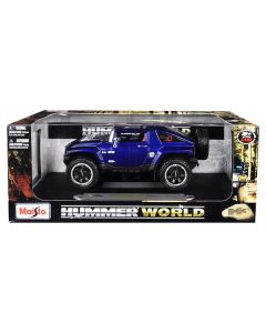 Hummer HX Concept Dark Blue Metallic "Hummer World" 1/18 Diecast Model Car by Maisto