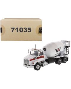 Western Star 4700 SB Concrete Mixer Truck White 1/50 Diecast Model by Diecast Masters