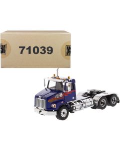 Western Star 4700 SB Tandem Day Cab Tractor Blue 1/50 Diecast Model by Diecast Masters