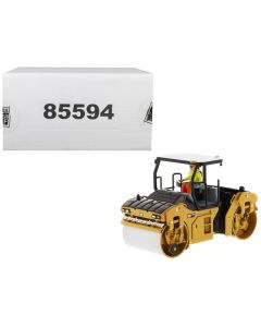 CAT Caterpillar CB-13 Tandem Vibratory Roller with ROPS (Roll Over Protective Structure) and Operator "High Line Series" 1/50 Diecast Model by Diecast Masters