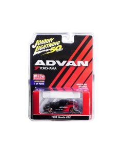 1990 Honda CRX "ADVAN Yokohama" "Johnny Lightning 50th Anniversary" Limited Edition to 4800 pieces Worldwide 1/64 Diecast Model Car by Johnny Lightning