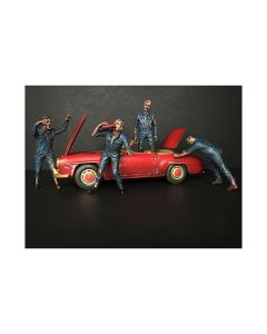 Zombie Mechanics 4 Piece Figurine Set "Got Zombies??" for 1/18 Scale Models by American Diorama