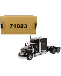 International LoneStar Sleeper Cab Truck Tractor Black 1/50 Diecast Model by Diecast Masters