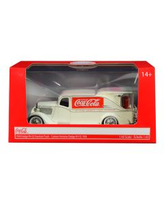 1934 Dodge KH-32 Streamline Fountain Truck "Coca-Cola" Cream 1/43 Diecast Model Car by Motorcity Classics