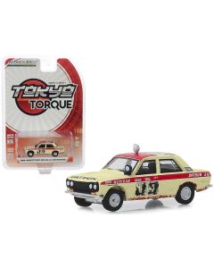 1969 Datsun 510 4-Door Sedan #89 Peter Brock "Brock Racing Enterprises" (BRE) Mexican 1000 Rally (1969) (Unrestored) "Tokyo Torque" Series 7 1/64 Diecast Model Car by Greenlight