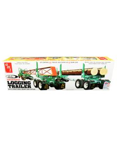 Skill 3 Model Kit Peerless Logging Trailer "Roadrunner" with Structural Beam Load Option 1/25 Scale Model by AMT