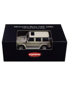 Mercedes Benz G55 AMG Gray 1/64 Diecast Model Car by Kyosho