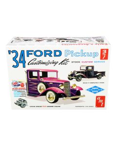 Skill 2 Model Kit 1934 Ford Pickup Truck 3 in 1 Kit "Trophy Series" 1/25 Scale Model by AMT