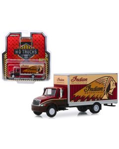 International Durastar Box Van "Indian Motorcycle" "H.D. Trucks" Series 17 1/64 Diecast Model by Greenlight