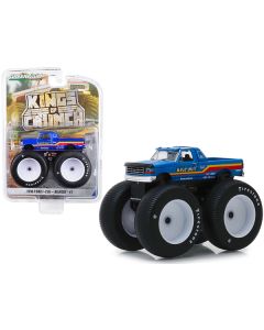 1996 Ford F-250 Monster Truck "Bigfoot #7" Metallic Blue with Stripes "Kings of Crunch" Series 5 1/64 Diecast Model Car by Greenlight