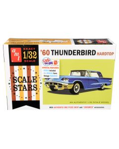 Skill 2 Model Kit 1960 Ford Thunderbird Hardtop "Scale Stars" 1/32 Scale Model by AMT