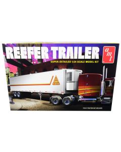 Skill 3 Model Kit Reefer Trailer 1/24 Scale Model by AMT