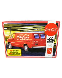 Skill 3 Model Kit 1977 Ford Delivery Van with 2 Bottles Crates and Vending Machine "Coca-Cola" 1/25 Scale Model by AMT