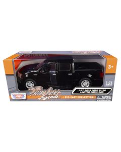 2019 Ford F-150 Limited Crew Cab Pickup Truck Black 1/24-1/27 Diecast Model Car by Motormax