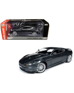 Aston Martin DBS Quantum Silver / Dark Gray Metallic (James Bond 007) "Quantum of Solace" (2008) Movie 1/18 Diecast Model Car by Auto World