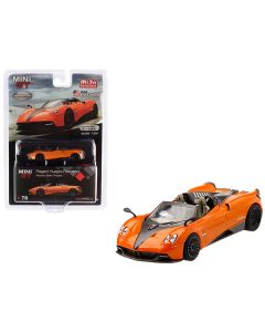 Pagani Huayra Roadster Arancio Saint Tropez / Orange Metallic Limited Edition to 2,400 pieces Worldwide 1/64 Diecast Model Car by Mini GT