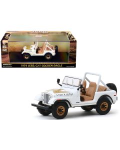 1979 Jeep CJ-7 Golden Eagle "Dixie" White 1/43 Diecast Model Car  by Greenlight