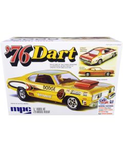 Skill 2 Model Kit 1976 Dodge Dart Sport with Two Figurines 3 in 1 Kit 1/25 Scale Model by MPC