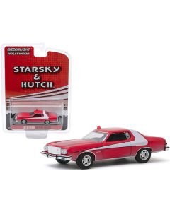 1976 Ford Gran Torino Red with White Stripe (Dirty Version) "Starsky and Hutch" (1975-1979) TV Series "Hollywood Special Edition" 1/64 Diecast Model Car by Greenlight