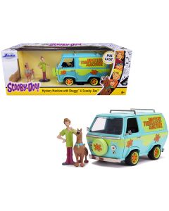 The Mystery Machine with Shaggy and Scooby-Doo Figurines "Scooby-Doo!" 1/24 Diecast Model Car by Jada