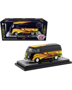 1960 Volkswagen Delivery Van Black Pearl "Kelly Crazy Painter"" Limited Edition to 6880 pieces Worldwide 1/24 Diecast Model by M2 Machines