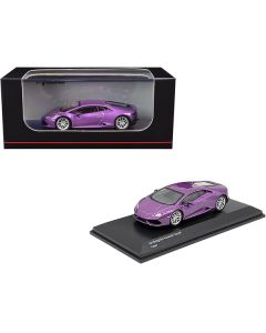 Lamborghini Huracan Coupe Purple Metallic 1/64 Diecast Model Car by Kyosho