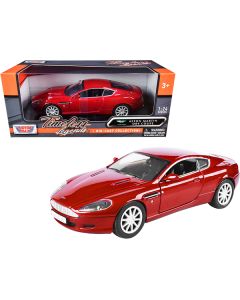 Aston Martin DB9 Coupe Red "Timeless Legends" 1/24 Diecast Model Car by Motormax