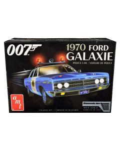 Skill 2 Model Kit 1970 Ford Galaxie Police Car "Las Vegas Metropolitan Police Dept" "Diamonds Are Forever" (1971) Movie (7th in the James Bond 007 Series) 1/25 Scale Model by AMT