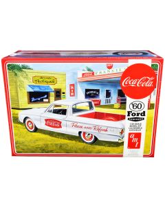 Skill 3 Model Kit 1960 Ford Ranchero with Vintage Ice Chest and Two Bottle Crates "Coca-Cola" 1/25 Scale Model by AMT